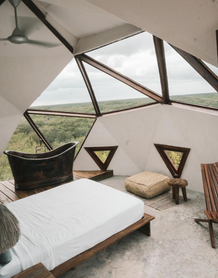 Mamasan Treehouses & Cabins ตูลุม ภายนอก รูปภาพ
